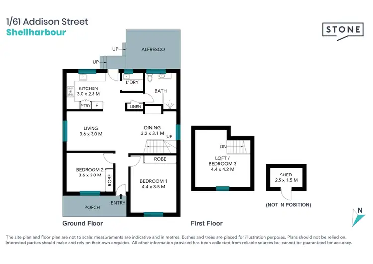 Floorplan of Homely villa listing, 1/61 Addison Street, Shellharbour NSW 2529
