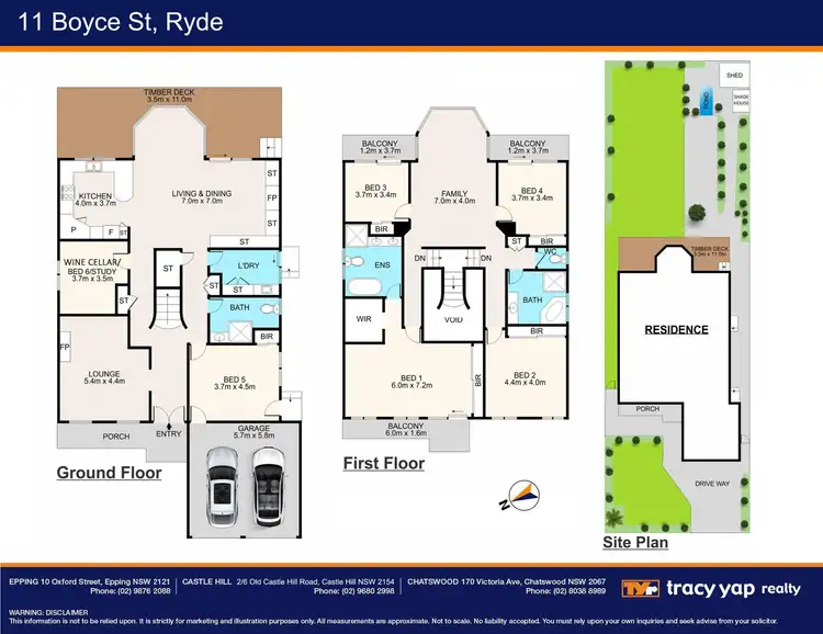 Floorplan of Homely house listing, 11 Boyce Street, Ryde NSW 2112