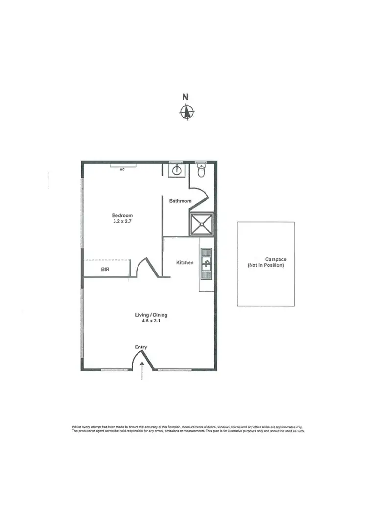 Floorplan of Homely apartment listing, 1/58 Sargood Street, Altona VIC 3018