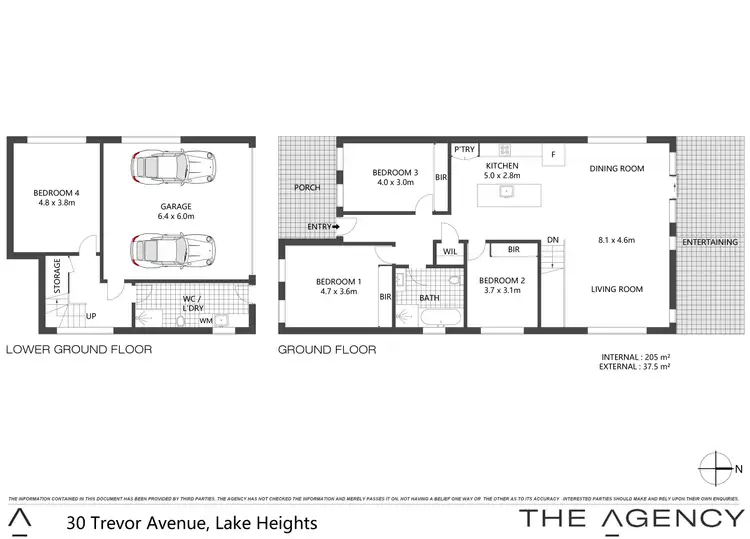 Floorplan of Homely house listing, 30 Trevor Avenue, Lake Heights NSW 2502