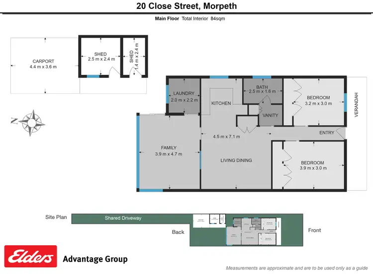 Floorplan of Homely unit listing, 20 Close Street, Morpeth NSW 2321