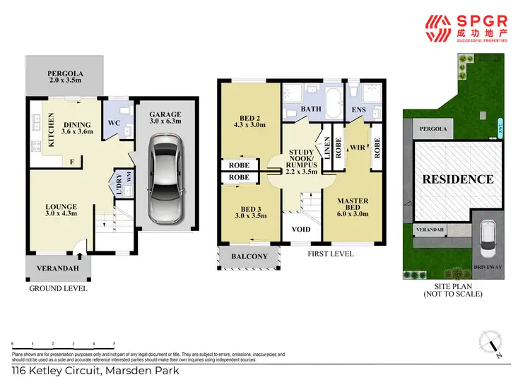 Floorplan of Homely townhouse listing, 116 Ketley Circuit, Marsden Park NSW 2765