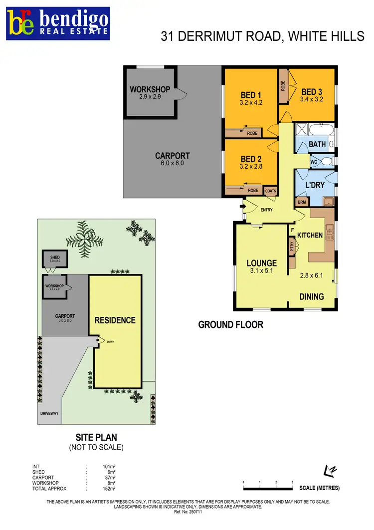 Floorplan of Homely house listing, 31 Derrimut Road, White Hills VIC 3550