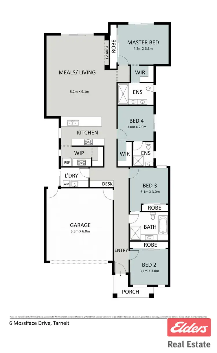 Floorplan of Homely house listing, 14 Towamba Way, Tarneit VIC 3029