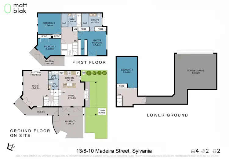 Floorplan of Homely townhouse listing, 13/10-12 Madeira Street, Sylvania NSW 2224