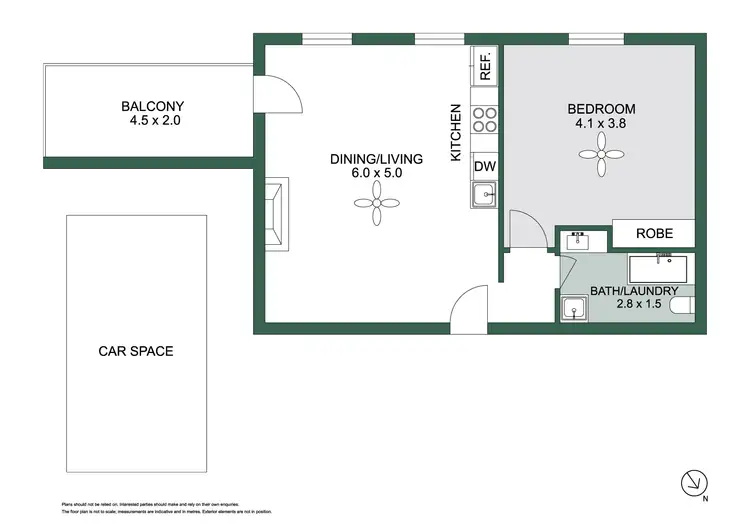 Floorplan of Homely apartment listing, 14/17 Byrne Avenue, Elwood VIC 3184