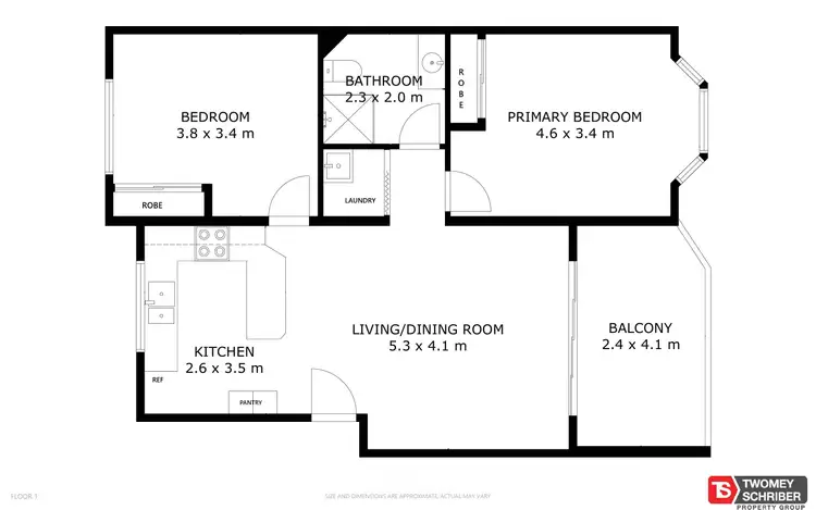 Floorplan of Homely unit listing, 17/20 Pioneer Street, Manoora QLD 4870