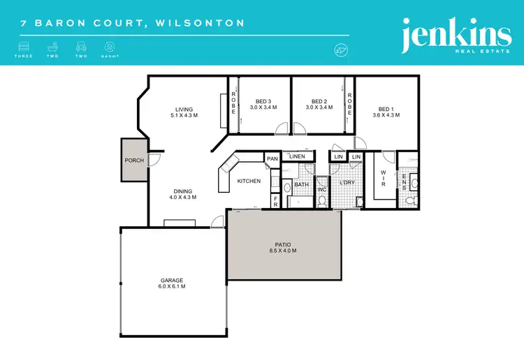 Floorplan of Homely house listing, 7 Baron Court, Wilsonton QLD 4350