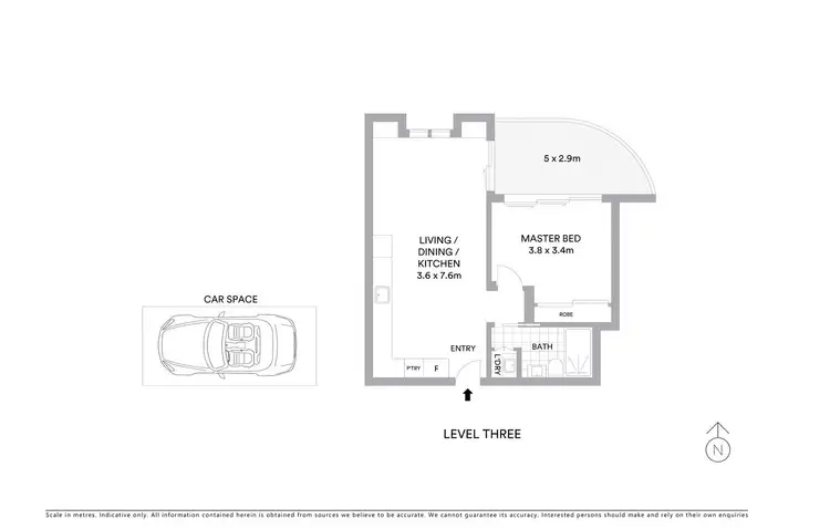 Floorplan of Homely apartment listing, 302/1-5 Solarch Avenue, Little Bay NSW 2036