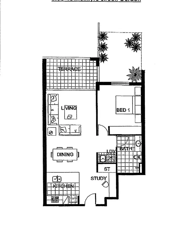 Floorplan of Homely apartment listing, 50/8-18 McIntyre Street, Gordon NSW 2072