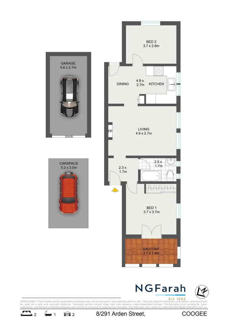 Floorplan of Homely apartment listing, 8/291 Arden Street, Coogee NSW 2034
