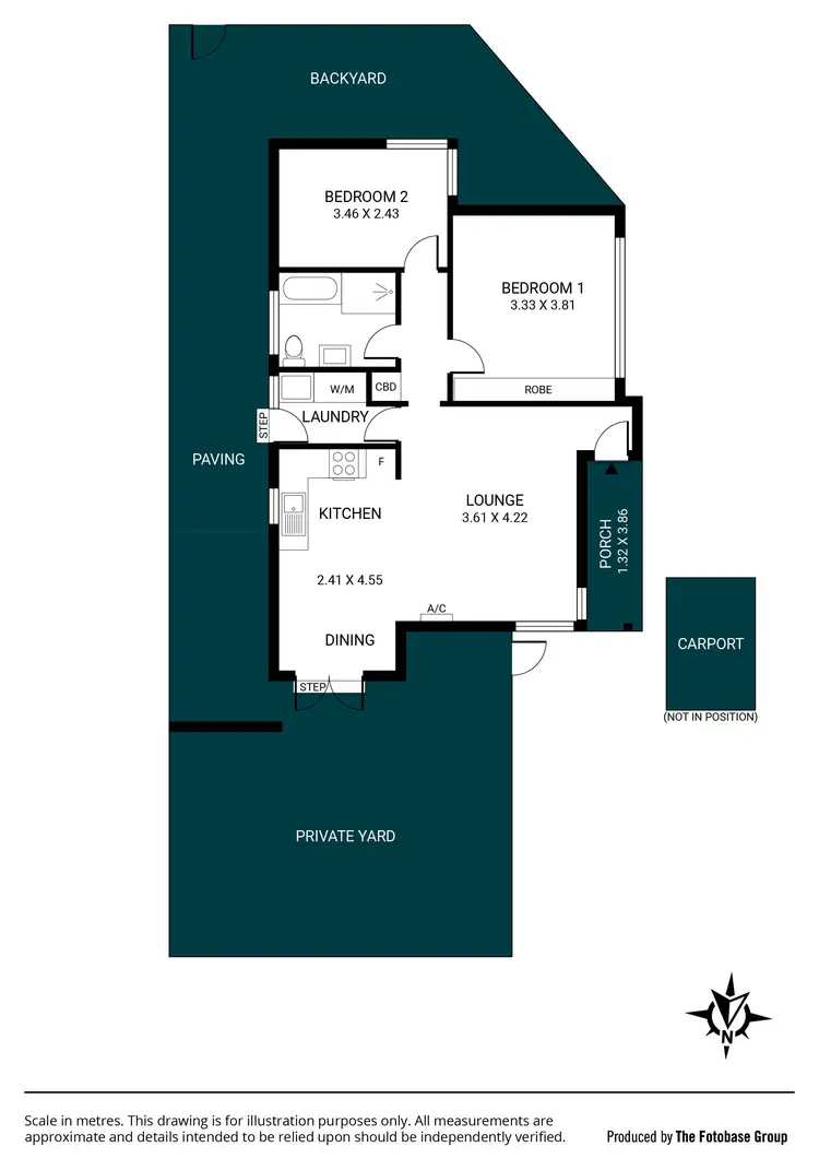 Floorplan of Homely unit listing, 3/2 Baker Street, Glenelg South SA 5045