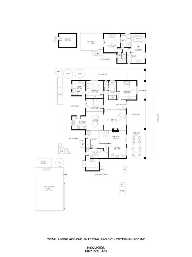 Floorplan of Homely house listing, 5 Argyll Street, Marino SA 5049