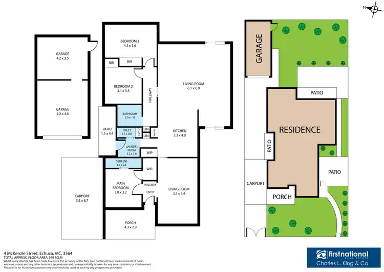 Floorplan of Homely house listing, 4 McKenzie Street, Echuca VIC 3564