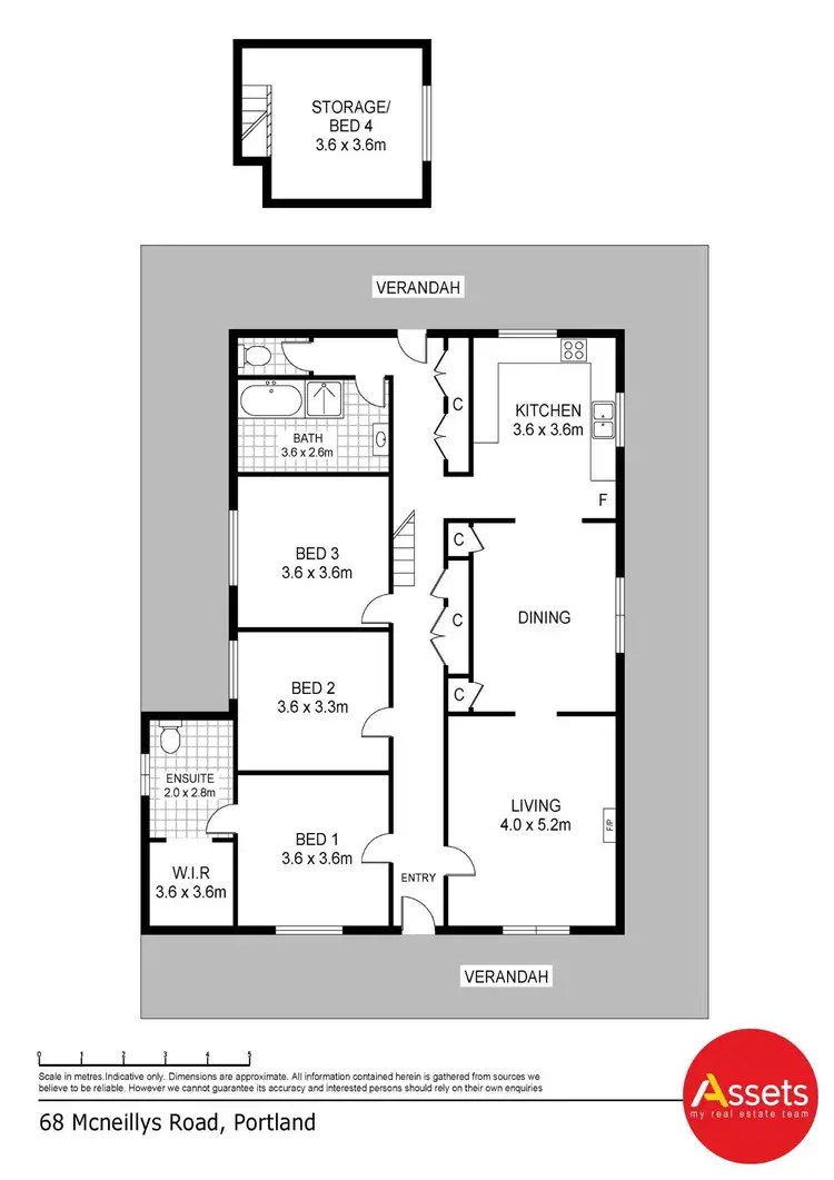 Floorplan of Homely rural property listing, 68 Mcneillys Road, Portland VIC 3305