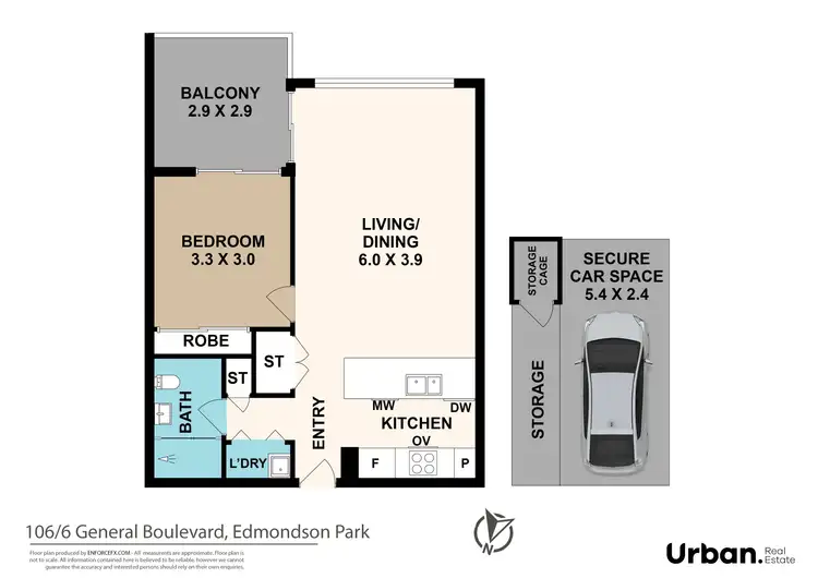 Floorplan of Homely apartment listing, 106/6 General Boulevard, Edmondson Park NSW 2174