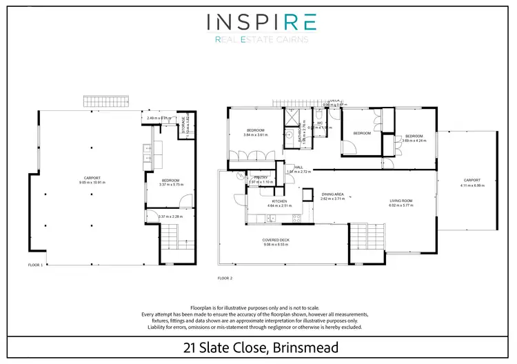 Floorplan of Homely house listing, 21 Slate Close, Brinsmead QLD 4870