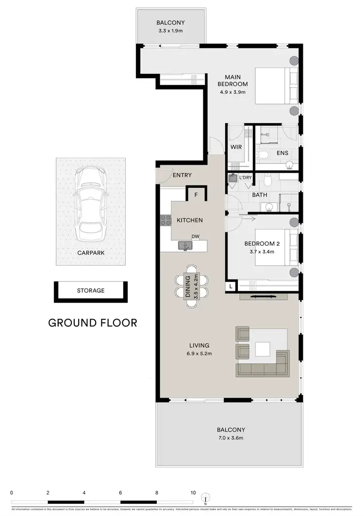 Floorplan of Homely apartment listing, 501/8-10 McLarty Place, Geelong VIC 3220