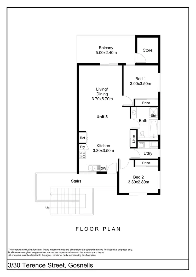 Floorplan of Homely house listing, 3/30 Terence Street, Gosnells WA 6110