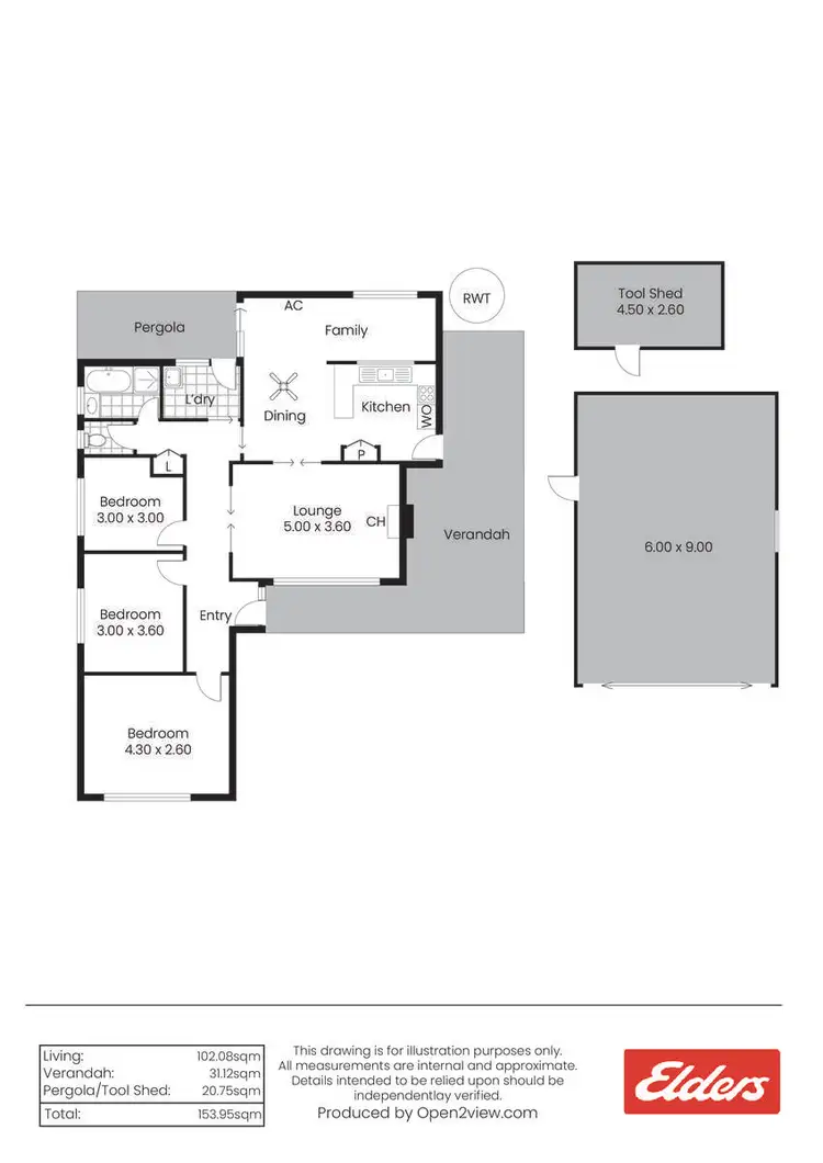 Floorplan of Homely house listing, 1 Curling Street, Auburn SA 5451