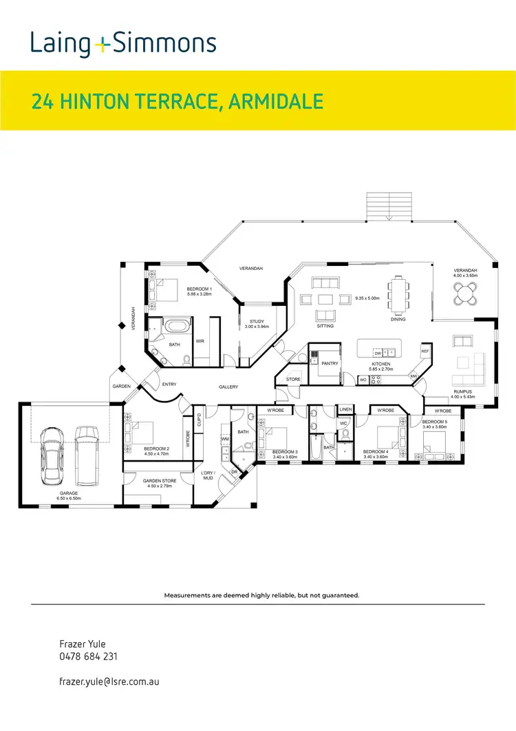 Floorplan of Homely house listing, 24 Hinton Terrace, Armidale NSW 2350