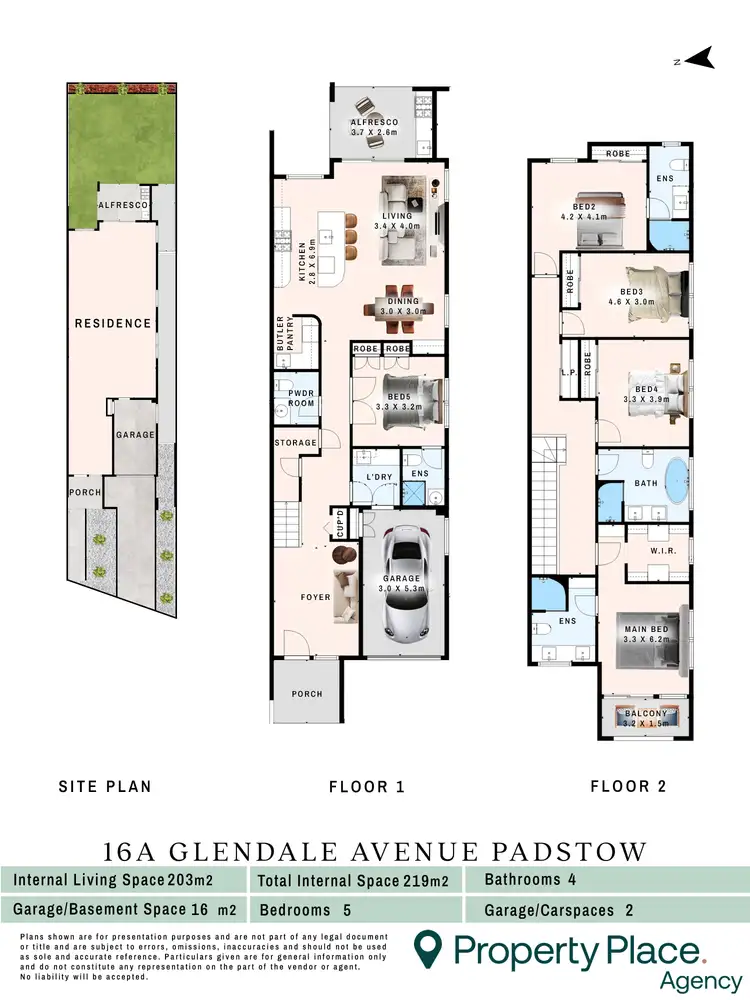 Floorplan of Homely semi-detached listing, 16A Glendale Avenue, Padstow NSW 2211