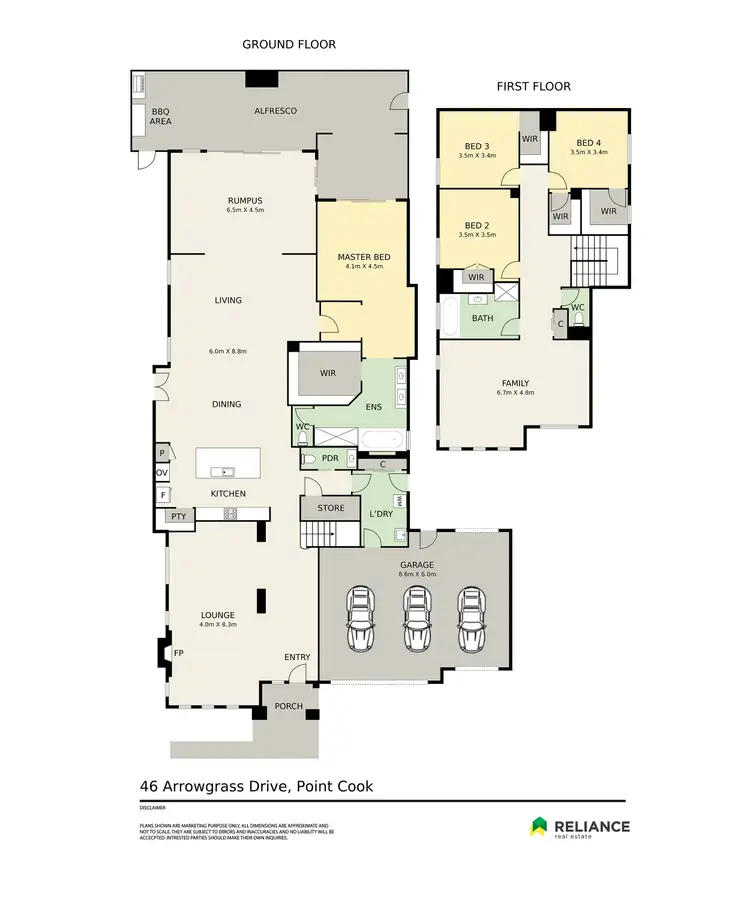 Floorplan of Homely house listing, 46 Arrowgrass Drive, Point Cook VIC 3030