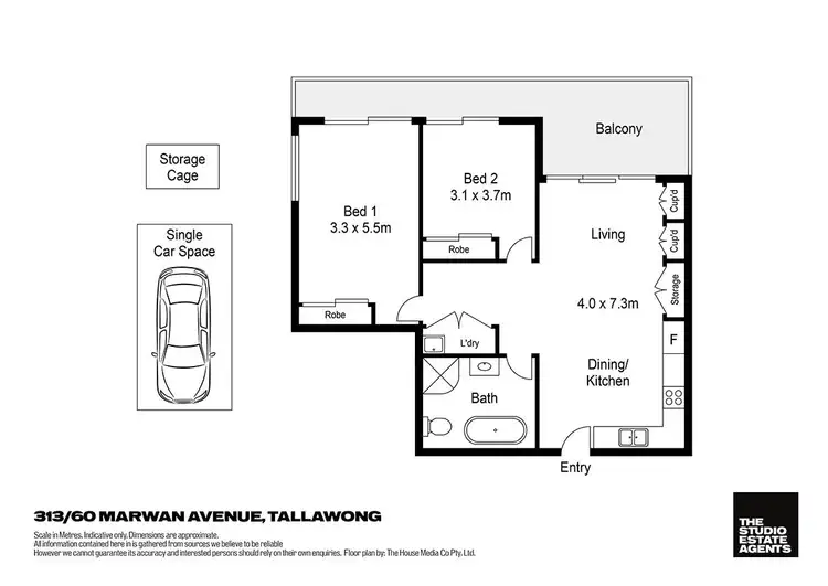Floorplan of Homely unit listing, 313/60 Marwan Avenue, Tallawong NSW 2762