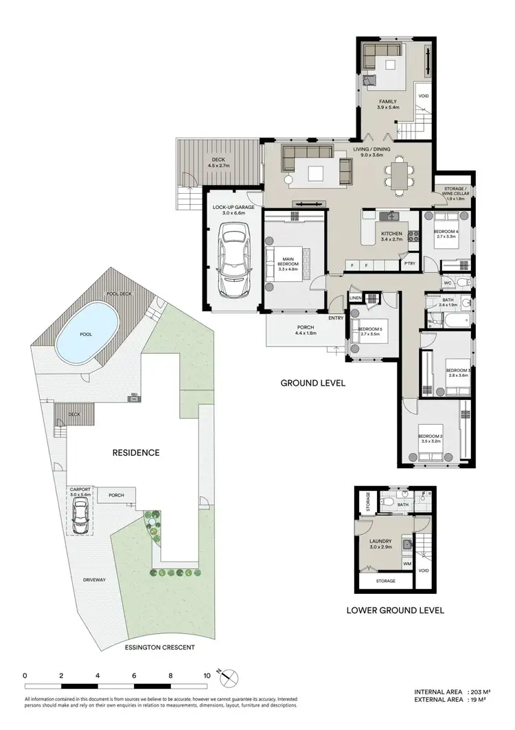 Floorplan of Homely house listing, 14 Essington Crescent, Sylvania NSW 2224