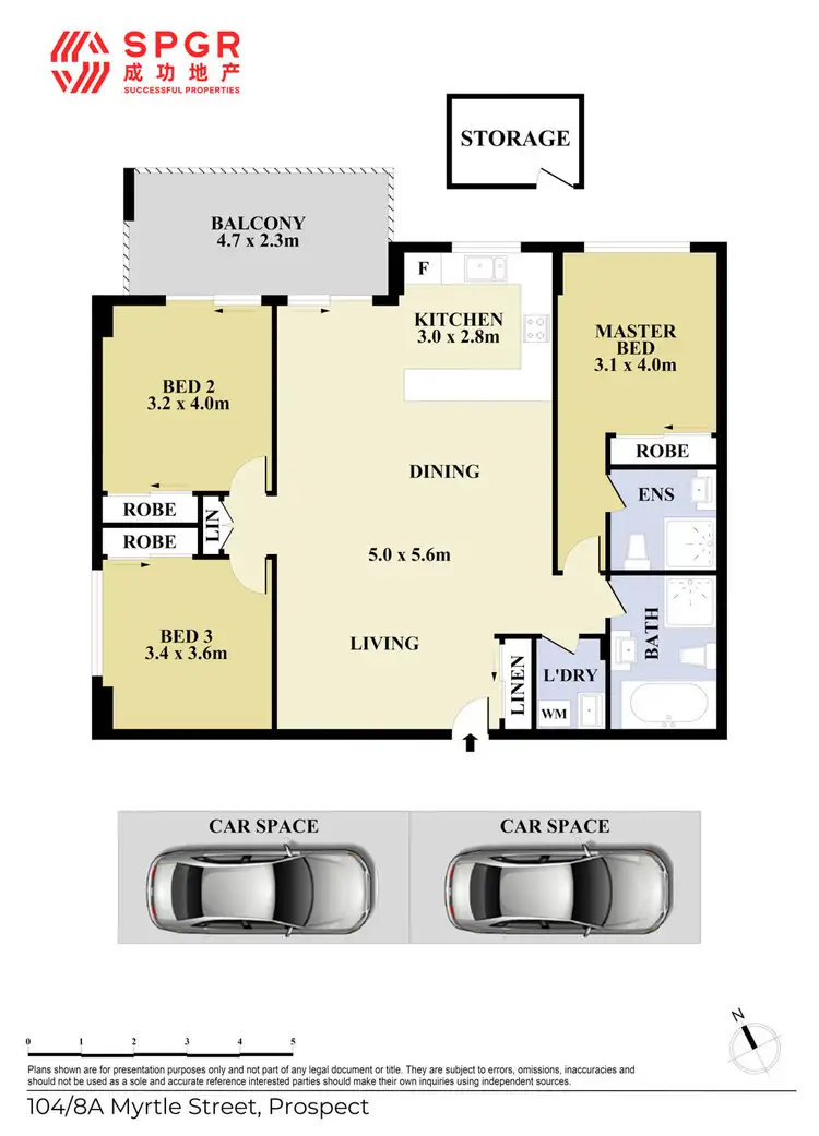 Floorplan of Homely apartment listing, 104/8A Myrtle Street, Prospect NSW 2148