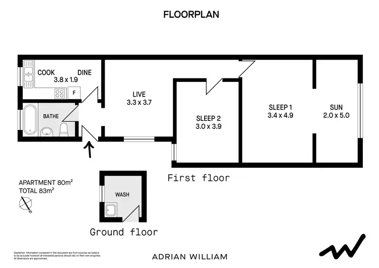 Floorplan of Homely apartment listing, 4/360 New Canterbury Road, Dulwich Hill NSW 2203