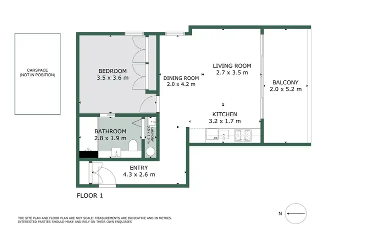 Floorplan of Homely apartment listing, 203/71 Abinger Street, Richmond VIC 3121