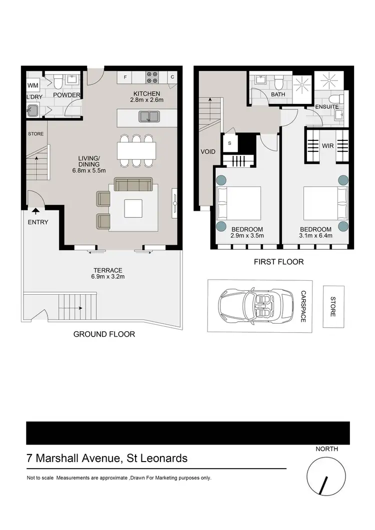 Floorplan of Homely townhouse listing, 7 Marshall Avenue, St Leonards NSW 2065