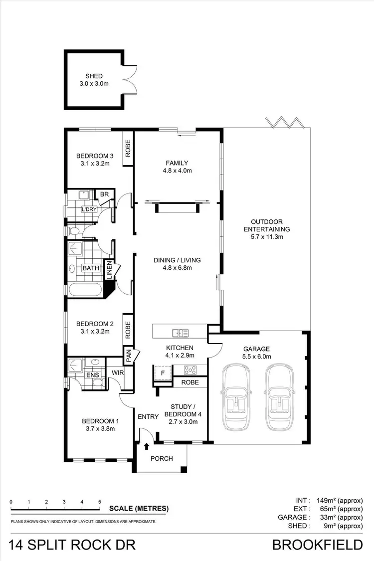 Floorplan of Homely house listing, 14 Split Rock Drive, Brookfield VIC 3338