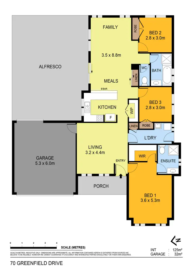 Floorplan of Homely house listing, 70 Greenfield Drive, Epsom VIC 3551