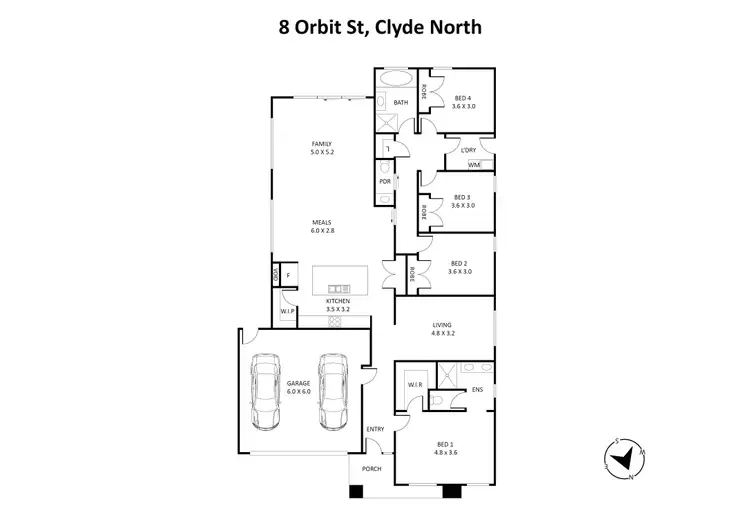 Floorplan of Homely house listing, 8 Orbit Street, Clyde North VIC 3978