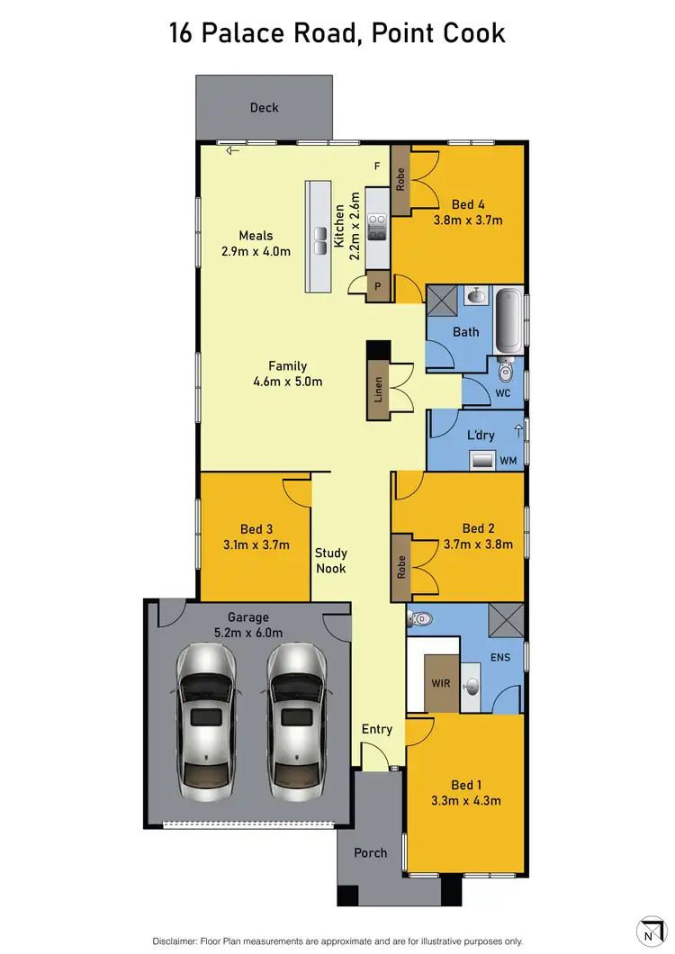 Floorplan of Homely house listing, 16 Palace Road, Point Cook VIC 3030