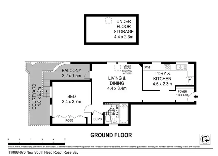 Floorplan of Homely apartment listing, 11/668-670 New South Head Road, Rose Bay NSW 2029