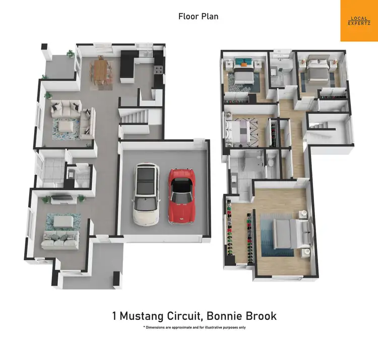 Floorplan of Homely house listing, 1 Mustang Circuit, Bonnie Brook VIC 3335
