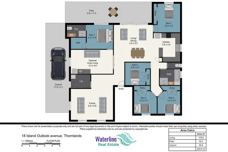 Floorplan of Homely house listing, 18 Island Outlook Avenue, Thornlands QLD 4164