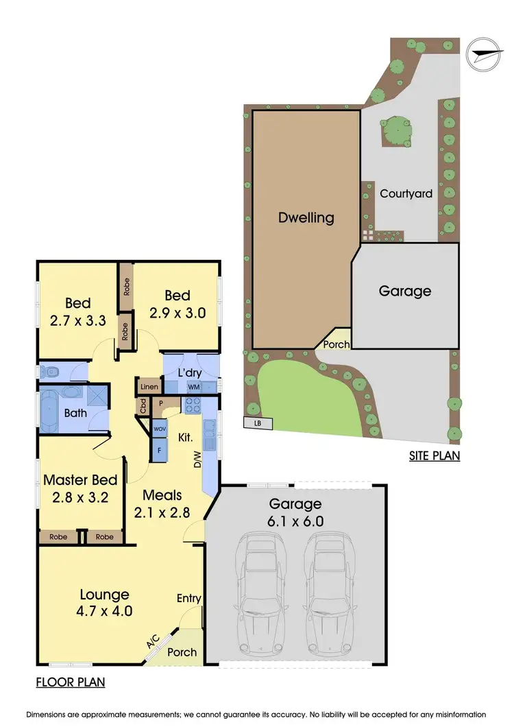Floorplan of Homely unit listing, 1/13 Bradley Drive, Mill Park VIC 3082