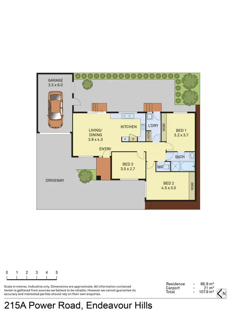 Floorplan of Homely house listing, 215A Power Road, Endeavour Hills VIC 3802