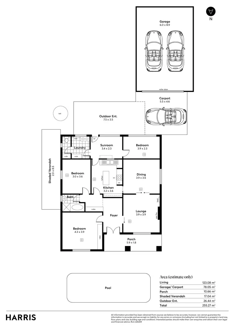 Floorplan of Homely house listing, 25 Orchard Avenue, Everard Park SA 5035