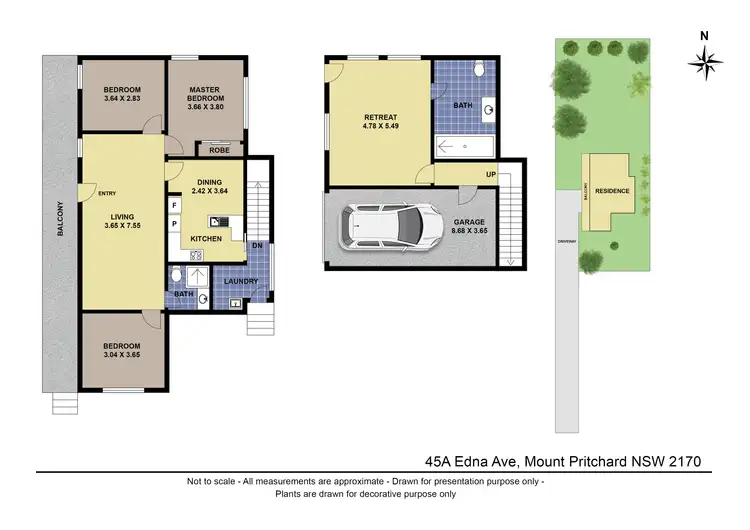 Floorplan of Homely house listing, 45A Edna Avenue, Mount Pritchard NSW 2170
