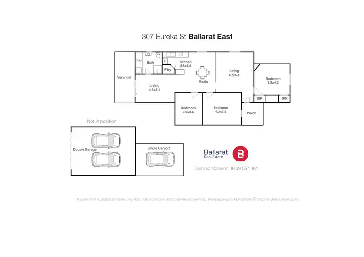Floorplan of Homely house listing, 307 Eureka Street, Ballarat East VIC 3350