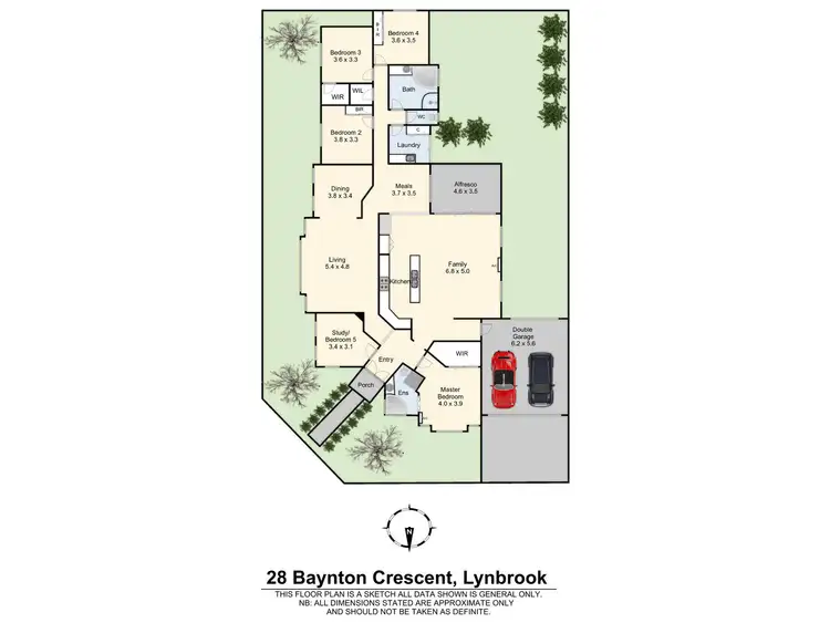 Floorplan of Homely house listing, 28 Baynton Crescent, Lynbrook VIC 3975