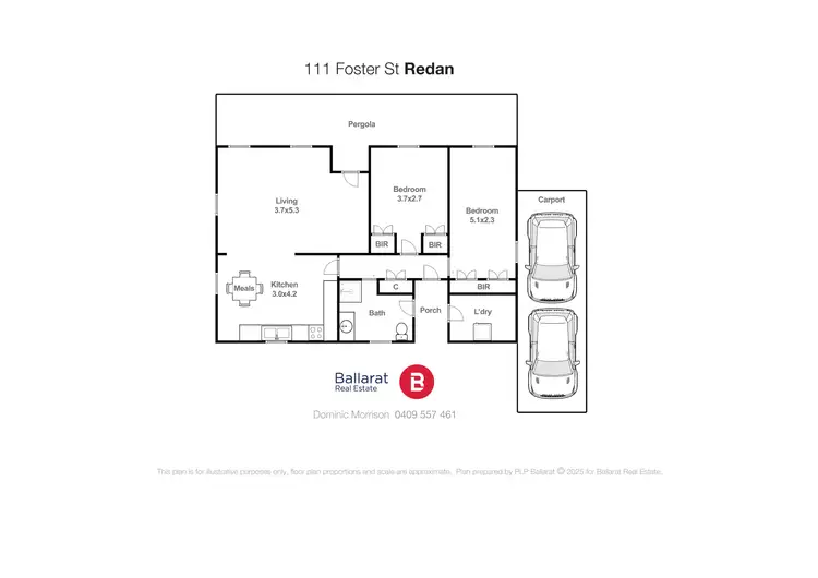 Floorplan of Homely house listing, 111 Foster Street, Redan VIC 3350