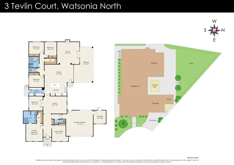 Floorplan of Homely house listing, 3 Tevlin Court, Watsonia North VIC 3087