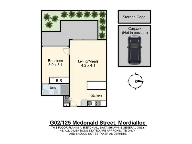 Floorplan of Homely unit listing, Level G/02/125 McDonald Street, Mordialloc VIC 3195