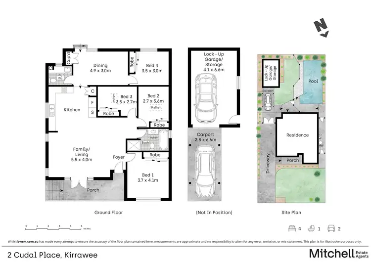Floorplan of Homely house listing, 2 Cudal Place, Kirrawee NSW 2232